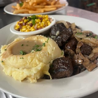 Sirloin Tips with Mushrooms and Onions